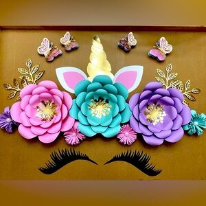 Unicorn Flower Decor